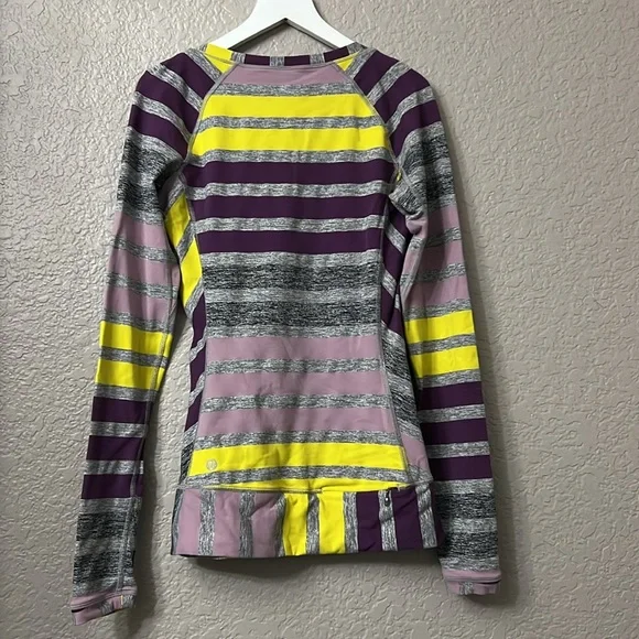 Lululemon Athletica striped long sleeve top size 4 - Picture 3 of 9